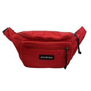 Balenciaga Explorer Beltpack Bum Bag 482389 Red Black